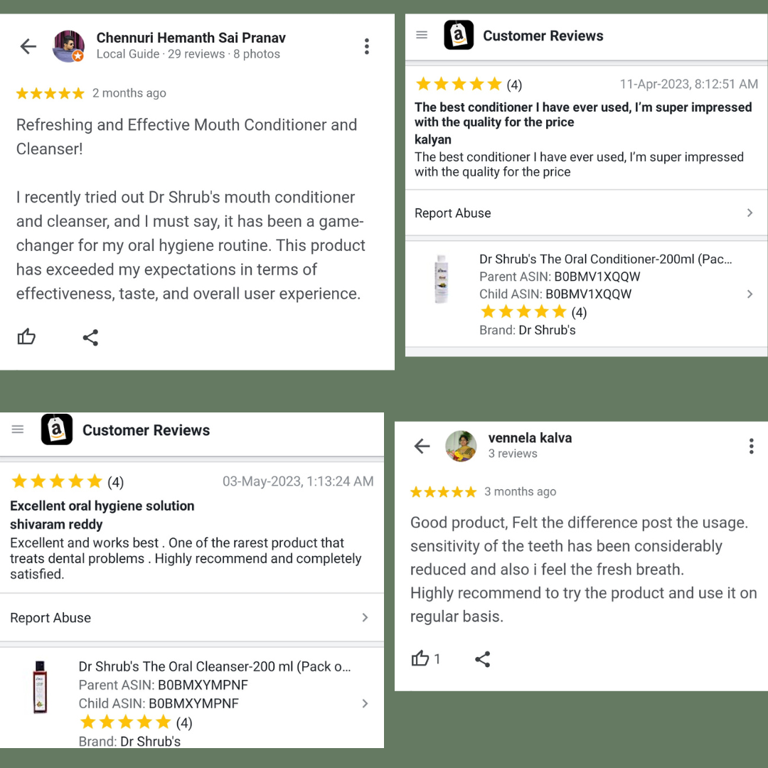 Genuine reviews from customers for natural mouthwashes