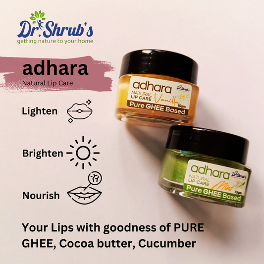 Dr.Shrub's Adhara- Pure ghee based lip balm