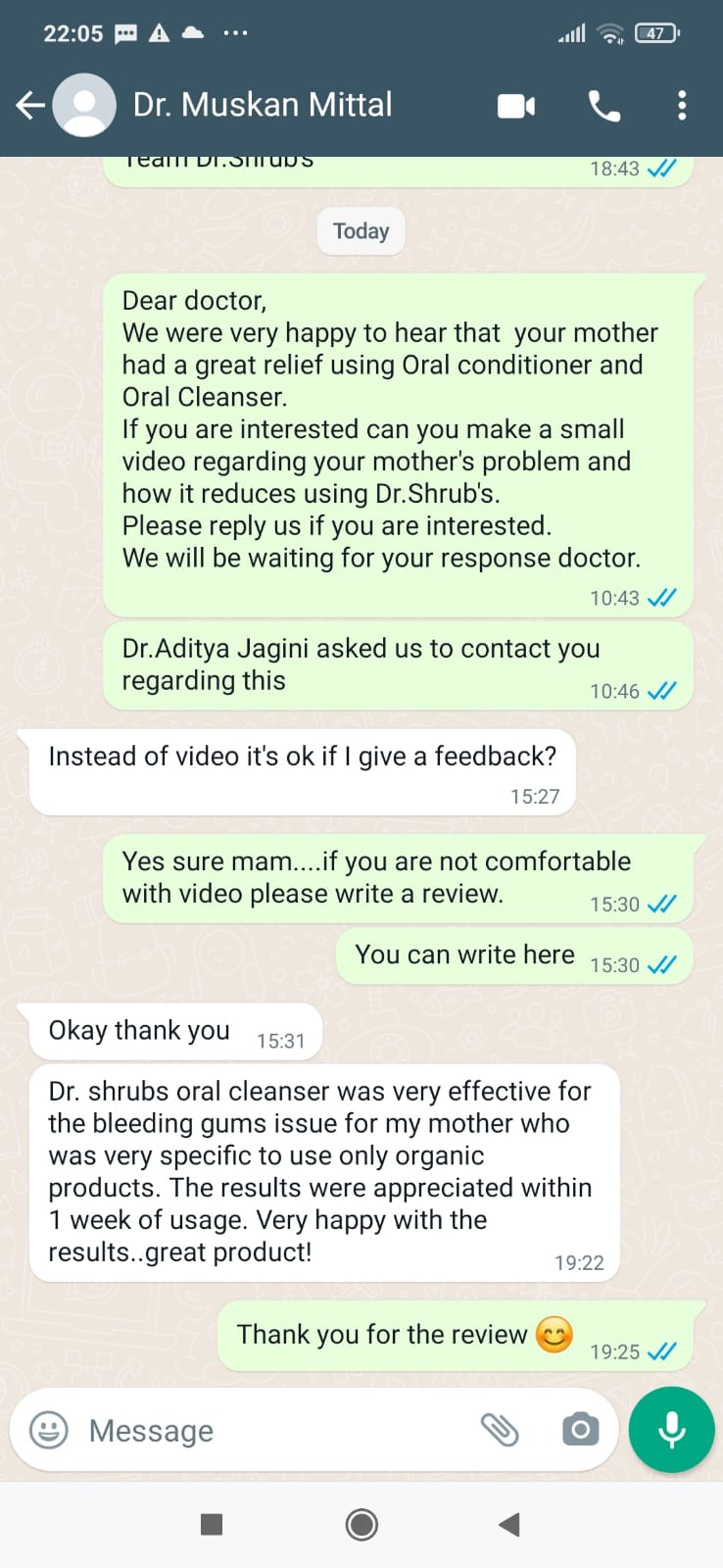 Review from dentist for Natural mouthwashes