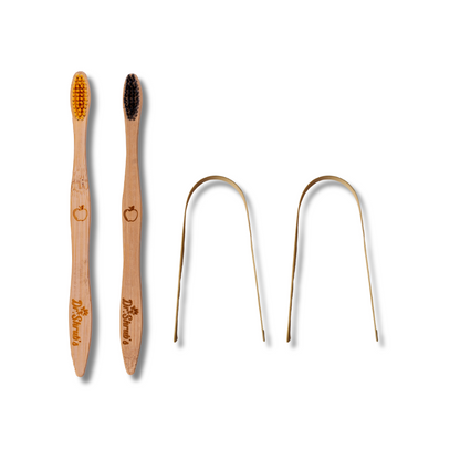 Organic Bamboo toothbrush & tongue cleaner