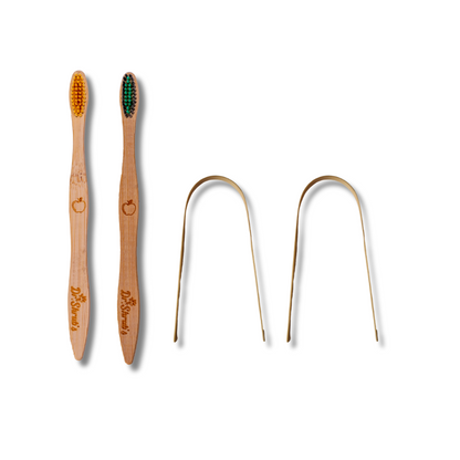 Organic Bamboo toothbrush & tongue cleaner